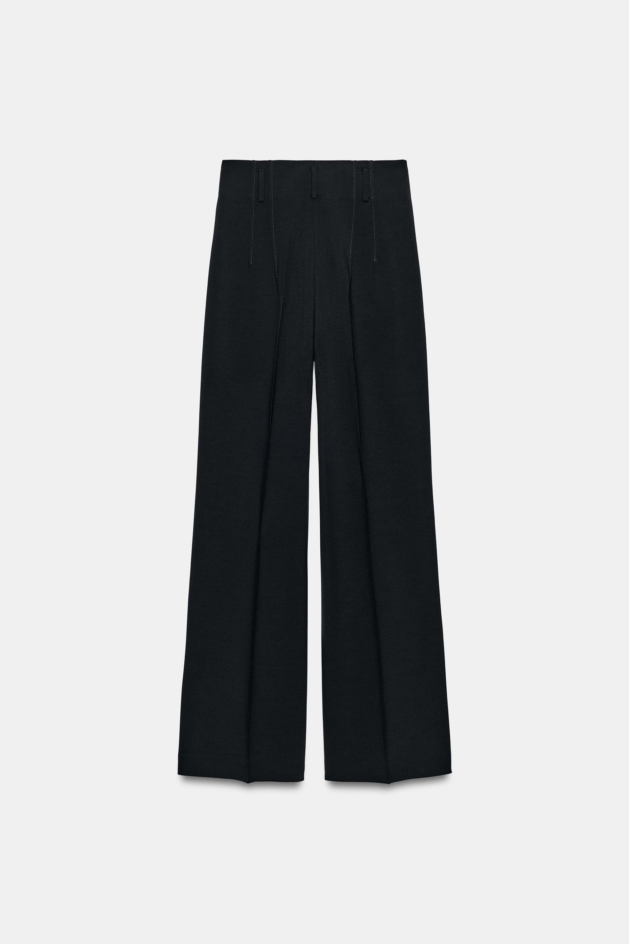 HIGH-WAISTED WOOL PANTS ZW COLLECTION